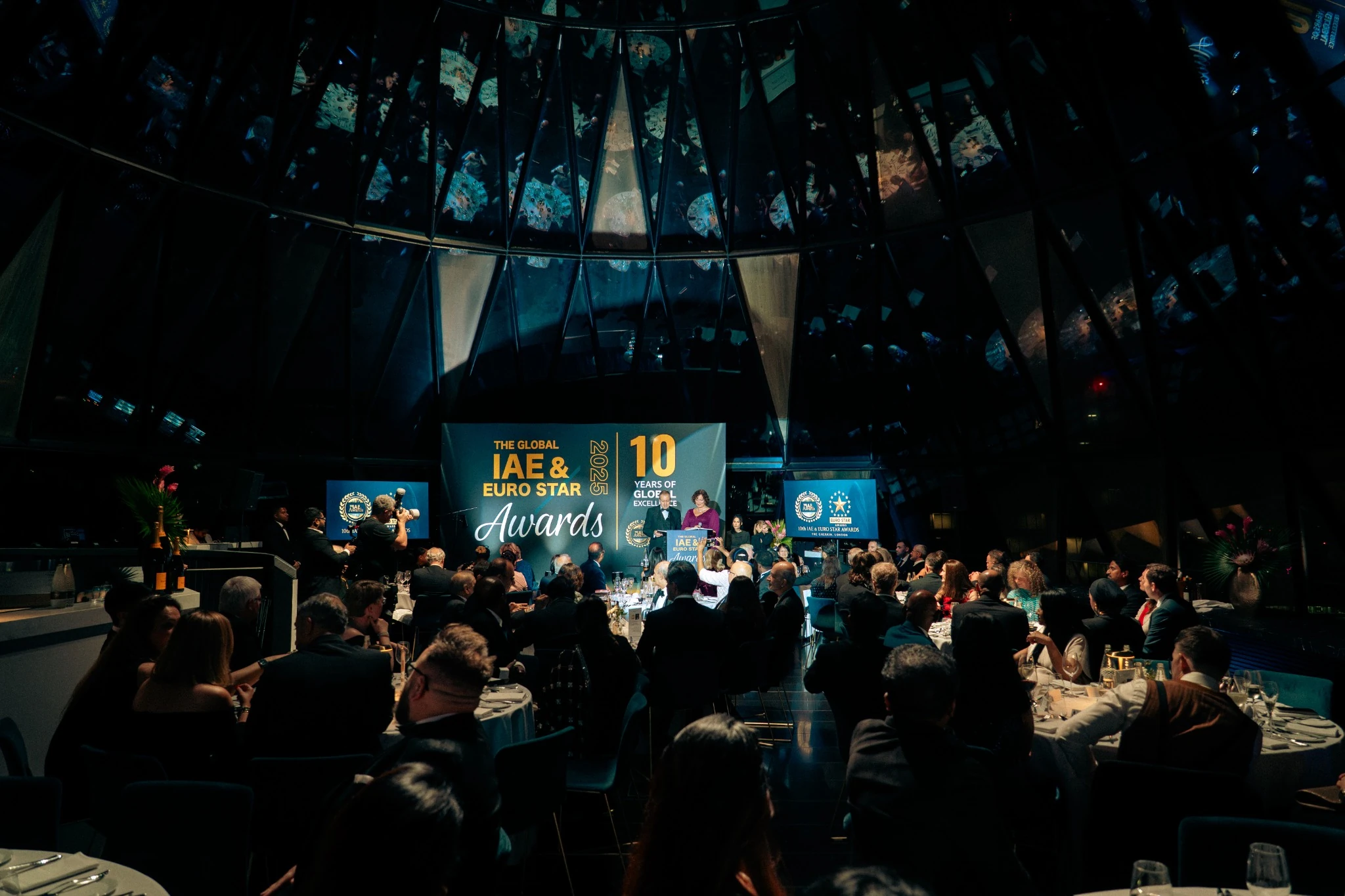The real 2025 IAE & Euro Star Awards ceremony at The Gherkin, London